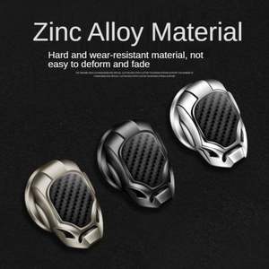 แหวนสวิทช์จุดระเบิดคาร์บอนไฟเบอร์สำหรับรถยนต์แบบสากล, ปุ่มกดสตาร์ทเครื่องยนต์แบบคลิกเดียวสติกเกอร์ตกแต่งฝาครอบป้องกัน - Product Image 3