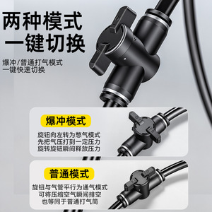 Yocan Bicycle Pump 160Psi High Pressure Manual Air Pump For Bike <b>Car</b> Ball With Gauge And Accessories - Product Image 3