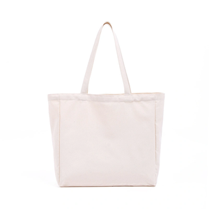Sac de courses réutilisable en toile de coton promotionnel, sac fourre-tout en toile de plage à double poignée - Product Image 6