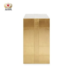 HJ hogar sala de estar muebles Jonathan <span class=keywords><strong>Adler</strong></span> Talitha oro Metal madera maciza consola gabinete puerta almacenamiento - Product Image 3