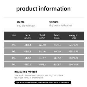 <span class=keywords><strong>Prix</strong></span> d'usine – Imperméable classique rayé en PU à capuche pour chien, idéal pour les jours de pluie et les promenades en extérieur - Product Image 5