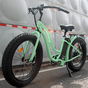 여자의 26 인치 전기 순양함 자전거 통합 리튬 배터리 스마트 250W 모터 48V 도시 전자 오토바이 OEM/ODM Ebike - Product Image 1