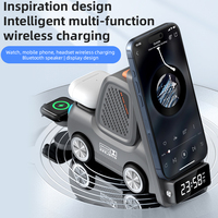Chargeur sans fil TKT New 15W PD/ Chargeur multifonctionnel 3-en-1 de bureau à charge rapide magnétique Type-C pour téléphone portable et montre connectée