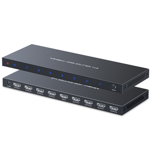 ตัวแยกสัญญาณ <span class=keywords><strong>HDMI</strong></span> Mindpure 4K 1 เข้า 8 ออก 1x8 รองรับ 4K 30Hz 3D <span class=keywords><strong>HDCP</strong></span> <span class=keywords><strong>2.2</strong></span> สำหรับจอแสดงผลหลายจอ สะท้อนหน้าจอ โปรเจคเตอร์ - Product Image 2