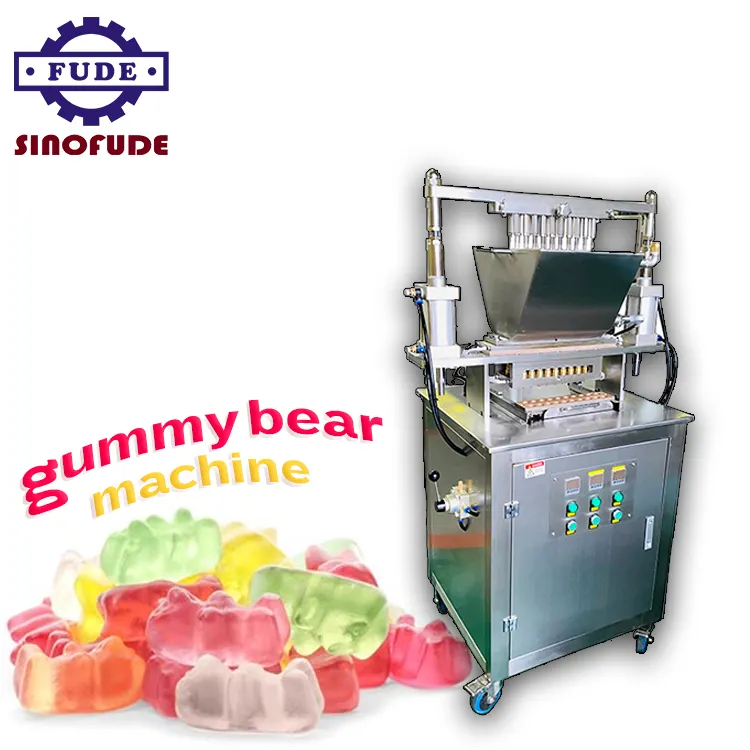 Sinofude Groene Gummy Candy Making Machine/Gummy Gelei Snoep Productielijn Voor Sweet Candy Jelly Machine