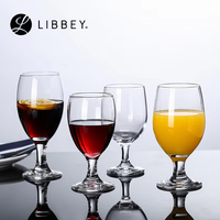 Verres à bière à pied épais au design moderne avec logo personnalisé LIBBEY – Verres à vin et verrerie de table OEM d'usine