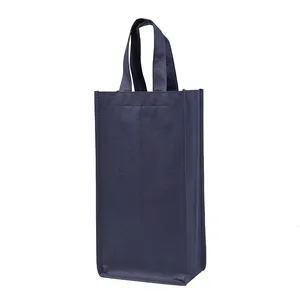 Custom Size PP Non Woven Bag Custom Printing One Wine Bottles Bag Gift Bag