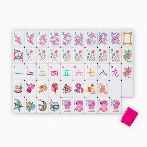 Juego de Mahjong Americano de Acrílico Rosa Moderno Personalizable de 160 Piezas, Juego Plegable de Lujo con Tallado de 4 Capas <span class=keywords><strong>Oh</strong></span> My Mahjong - Product Image 1