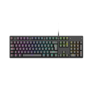 Clavier mécanique Ousaid DK900 <span class=keywords><strong>2022</strong></span>, 104 touches, RVB lumineux, programmable, anti-ghosting, plug-and-play pour le bureau et le gaming - Product Image 1