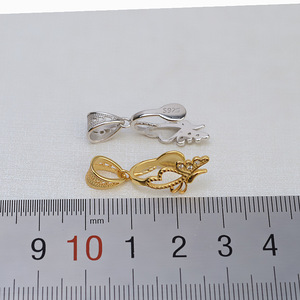 Colgante de Plata S925 con Perla Alienígena y Mariposa Barroca, Bandeja Vacía para Accesorios DIY, Componentes para Joyería 1401 - Product Image 3