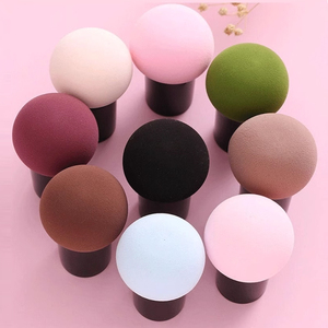 Éponge de maquillage lavable <span class=keywords><strong>en</strong></span> <span class=keywords><strong>forme</strong></span> de <span class=keywords><strong>champignon</strong></span> à tête ronde Kamanzi, éponge de beauté pour fond de teint et poudre - Product Image 2