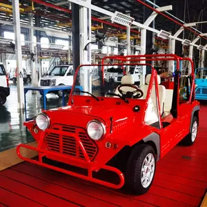 Ekonomi yeni elektrikli arabalar orijinal Mini Moke 96V su geçirmez alüminyum Moke araba