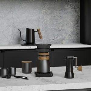 DHPO Moulin à café à main Réutilisable et portable Moulin à café de luxe Équipement de café expresso SLS Conique Burr Alliage d'aluminium - Product Image 5