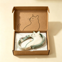 Boîte d'expédition pour animaux de compagnie en carton ondulé écologique personnalisée avec emballage en papier épaissi pour laisse, friandises, jouets et accessoires pour animaux.