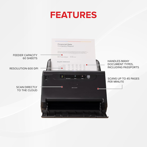 Escáner de Documentos de Oficina para Cano-n DR-C240, Máquina de Escaneo Dúplex Compacta A4 con USB y Alimentador Automático, Escáner de Oficina Cano-n DR- - Product Image 2