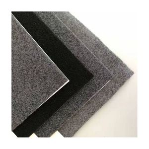 Tela de Terciopelo No Tejida Gris Humo, Fieltro Agujado, Fabricación Personalizada, Impermeable, Antibacteriana, Tela de Gamuza <span class=keywords><strong>para</strong></span> Camionetas, Autobuses y Camiones - Product Image 4