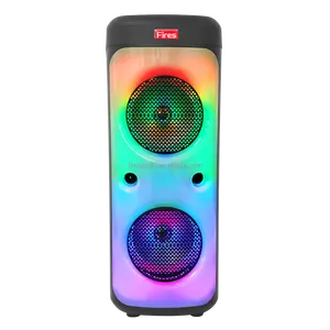 Musik ausrüstung Lautsprecher par lantes öffentlich sprechen für Dummies Corneta Spiker Karaoke-Maschine Schall wand wiederauf ladbare Caixa Som 8 "x2