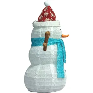 24 "USB 8-chức năng thời gian điều khiển từ xa 33 cái LED ánh sáng bụi lỗ nhỏ lưới Snowman