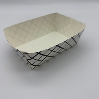 Barquettes jetables écologiques en papier sulfurisé pour restauration rapide, en forme de bateau, pour boulangerie, frites, avec gaufrage à chaud