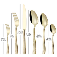 Nouvel arrivage : Ensemble de couverts de luxe en acier inoxydable 18/10 de haute qualité, style occidental européen, avec design moderne et finition super poli miroir