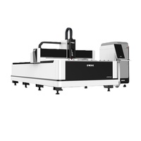 Machine de découpe laser à fibre populaire, efficace et haute puissance en acier inoxydable, refroidie par eau, commande CNC Cypcut, 3 axes, pour tôles, format DXF