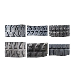 Expédition rapide, mini-excavatrice de marque OEM, patins de chenilles en caoutchouc naturel noir, pièces détachées pour excavatrice - Product Image 3