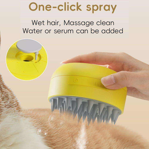 Peigne de massage multifonctionnel en silicone à piles pour le toilettage et le nettoyage des chats et des chiens - Product Image 5