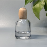 Bouchon de parfum en bois en gros, personnalisé, en bois naturel, forme boule, ovale, cylindrique pour flacon de parfum en verre FEA 15, logo personnalisé, OEM