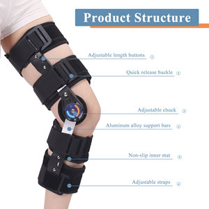 Attelle d'immobilisation de genou <span class=keywords><strong>articulée</strong></span> orthopédique stabilisateur d'articulation de charnière de jambe de récupération médicale pour la rééducation du coude - Product Image 4
