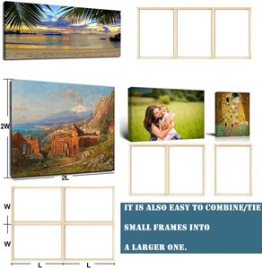 Wholesale Solid Pine Wood Stretcher Bars DIY Inner <b>Frame</b> for Decorative Photo <b>Frame</b> <b>White</b> Black Modern Simple Style H29.5xW21mm - Product Image 3