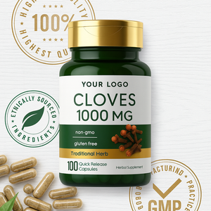 Kapsul ekstrak cengkeh bersertifikat GMP 1000mg Super terkonsentrasi Ayurveda ramuan untuk kesehatan pencernaan dewasa dukungan antioksidan OEM - Product Image 3