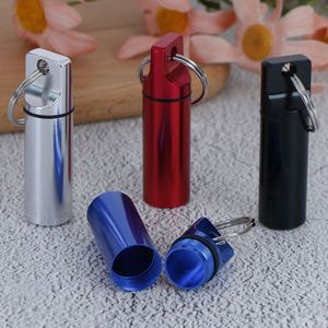 Boîtes à pilules métalliques, étui portable, boîte à pilules en aluminium, conteneur pour pilules, flacon à pilules, soins de santé personnels - Product Image 2