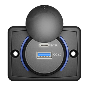 Chargeur rapide USB-C 3.1A personnalisé 3.0 à montage sur panneau, chargeur USB pour voiture 24V 12V, prise de chargeur de voiture avec port USB - Product Image 1