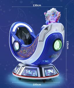 Gran Oferta: Máquina de Columpio Interactiva 4D para Niños con Monedas, Vehículo Espacial, Juegos Mecánicos para Niños - Product Image 6