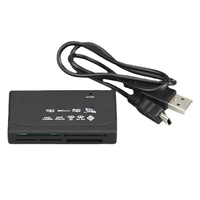 Adaptor pembaca kartu Usb 2.0 semua dalam satu pembaca kartu mendukung Tf Cf Mini hc Mmc Ms Xd pembaca kartu memori 6 dalam 1