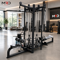 MRD-B1400-2 Equipo de Gimnasio Multifuncional Comercial de 4 Estaciones, Máquina de Entrenamiento de Fuerza Multifuncional para Gimnasio
