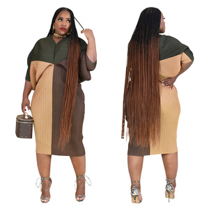 X فساتين نسائية مطبوعة برقبة على شكل حرف V فساتين نسائية نسائية أنيقة للسيدات فساتين نسائية أنيقة غير رسمية للسيدات فساتين نسائية - Product Image 6