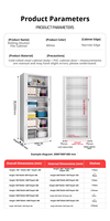 Armoire à volets roulants en acier anti-humidité et anti-rouille pour usage scolaire et professionnel, armoire à portes métalliques de qualité professionnelle