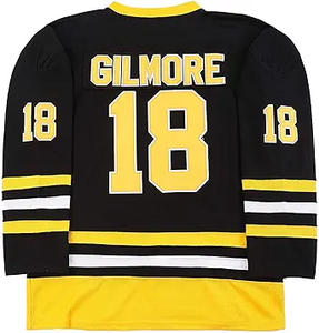 Ensemble de maillots de hockey sur glace pour hommes adultes, 100 % polyester, imprimé, nom d'équipe personnalisé, logo avant/arrière, séchage rapide, respirant, vierge - Product Image 6
