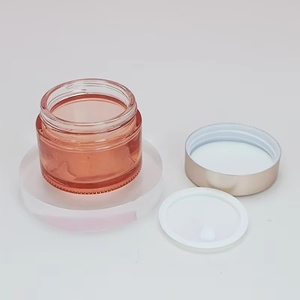 30g 50g 100g Transparent Blue Glass Jar Silver Screw Lid Cosmetic Skin Care Cream <b>Perfume</b> Packaging Cosmetic <b>Container</b> Jar - Product Image 4