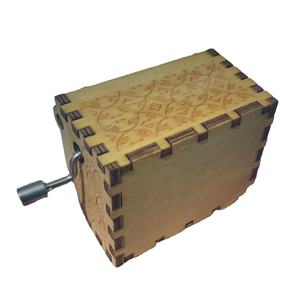Nueva <span class=keywords><strong>Caja</strong></span> de Música de Madera con Manivela, Personalizada, Grabada con Láser - Product Image 4