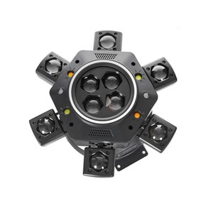 Luz móvil de seis cabezas con mini LED Bee Eye YG MH53W, controlada por voz, para escenarios, KTV, bares, bodas y espectáculos. - Product Image 3