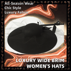 Chapeaux cloche à large bord de qualité supérieure, chapeaux fedora en feutre de laine pour <span class=keywords><strong>femme</strong></span>, chapeau à voile pour fête, affaires, mode, robe - Product Image 2