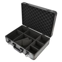 Étui pour équipement photo en aluminium avec rembourrage en mousse EVA, personnalisable OEM/ODM, antichoc, avec serrure à clé métallique, couleur personnalisée, petit MOQ, boîte