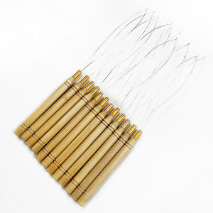 Tóc Nối Vòng <span class=keywords><strong>L</strong></span>ặp Kim Xỏ Dây Kéo Móc Công Cụ Cho Silicone Micro Link Hạt Cấy Ghép Tóc Kim - Product Image 1