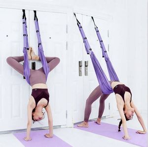Adjustable Durable Anti-Gravity Inversion Gym Training Device Aerial Yoga Strap Hammock <b>Swing</b> Stretching Belt Polyester/Nylon - Product Image 3