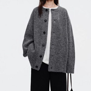 <span class=keywords><strong>Cardigan</strong></span> in Cashmere monopetto a manica lunga a manica lunga e lunga da donna di alta qualità alla moda maglione in lana lavorato a maglia autunno inverno - Product Image 1