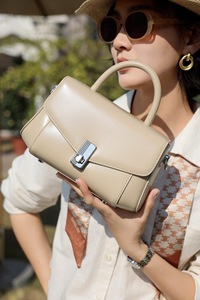 Sac à main pour femme en cuir véritable de haute couture, design décontracté, sac à main simple, luxueux, sac à bandoulière de grande capacité, sac bandoulière - Product Image 3