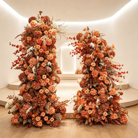 Arche florale artificielle automne-hiver, support floral pour toile de fond de scène de mariage, décoration de vitrine pour événements, fleur artificielle
