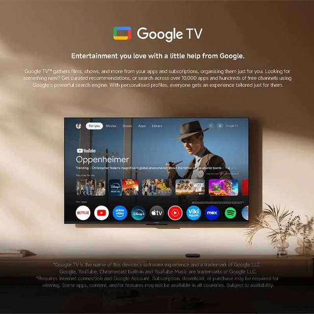 For Mi TV Box S (3rd Gen) Android 12 Operating System Amlogic S905X4 Quad Core Processor 2GB RAM 32GB ROM Supports 4K